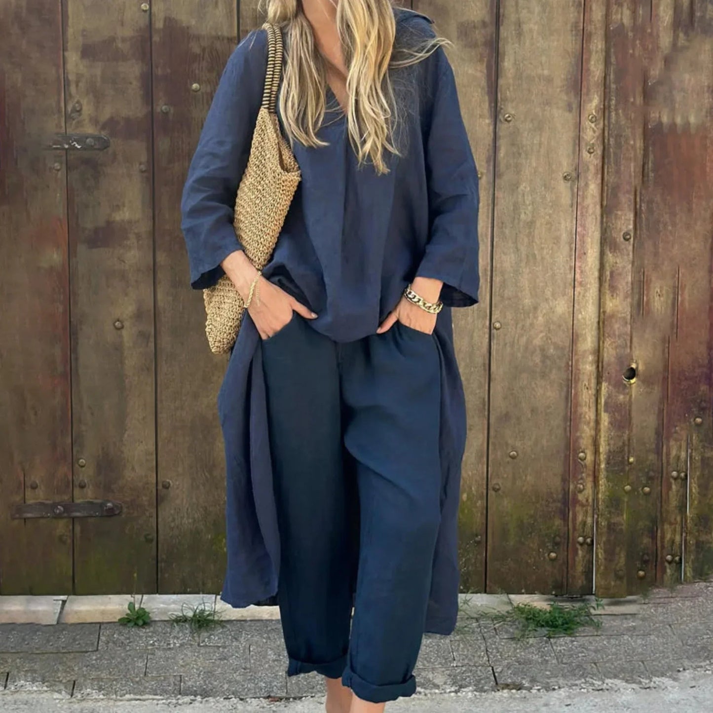 Ensemble 2 pièces col V - VoltÉlan