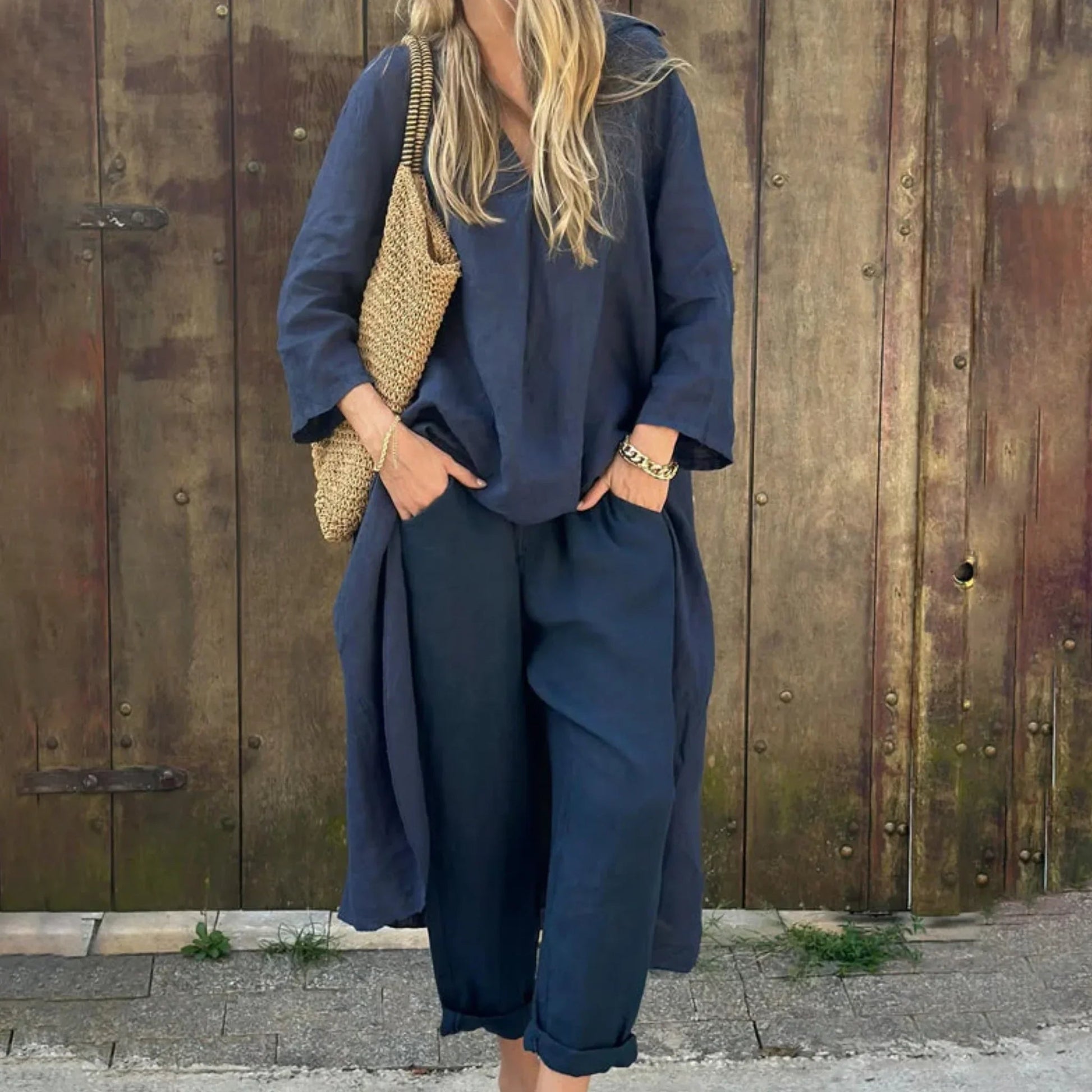 Ensemble 2 pièces col V - VoltÉlan