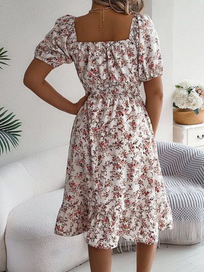 Robe d’Été à Imprimé Floral - VoltÉlan