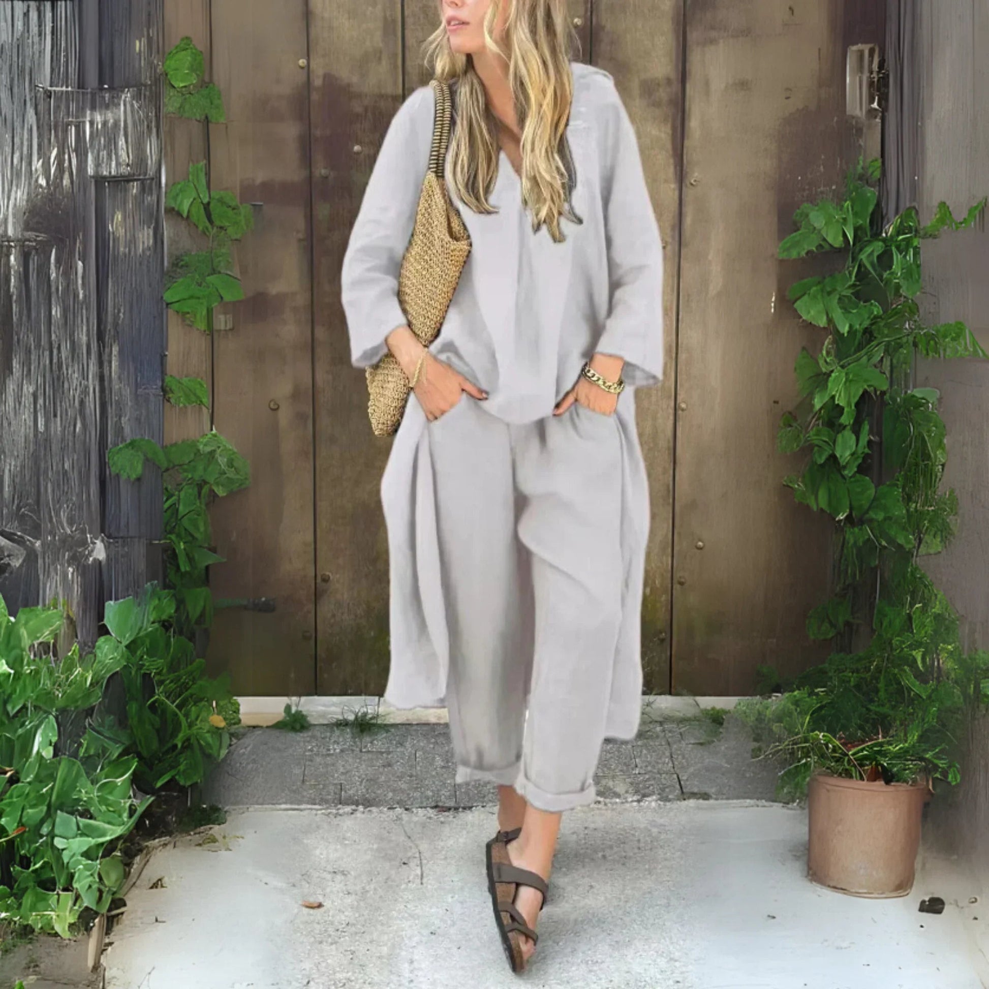 Ensemble 2 pièces col V - VoltÉlan