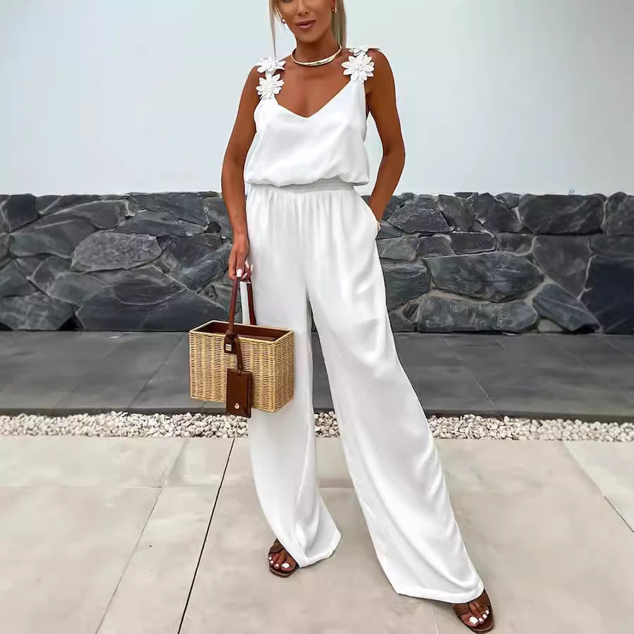 Combinaison d'Été Femme Élégante à Motifs - Jumpsuit Tendance 2025