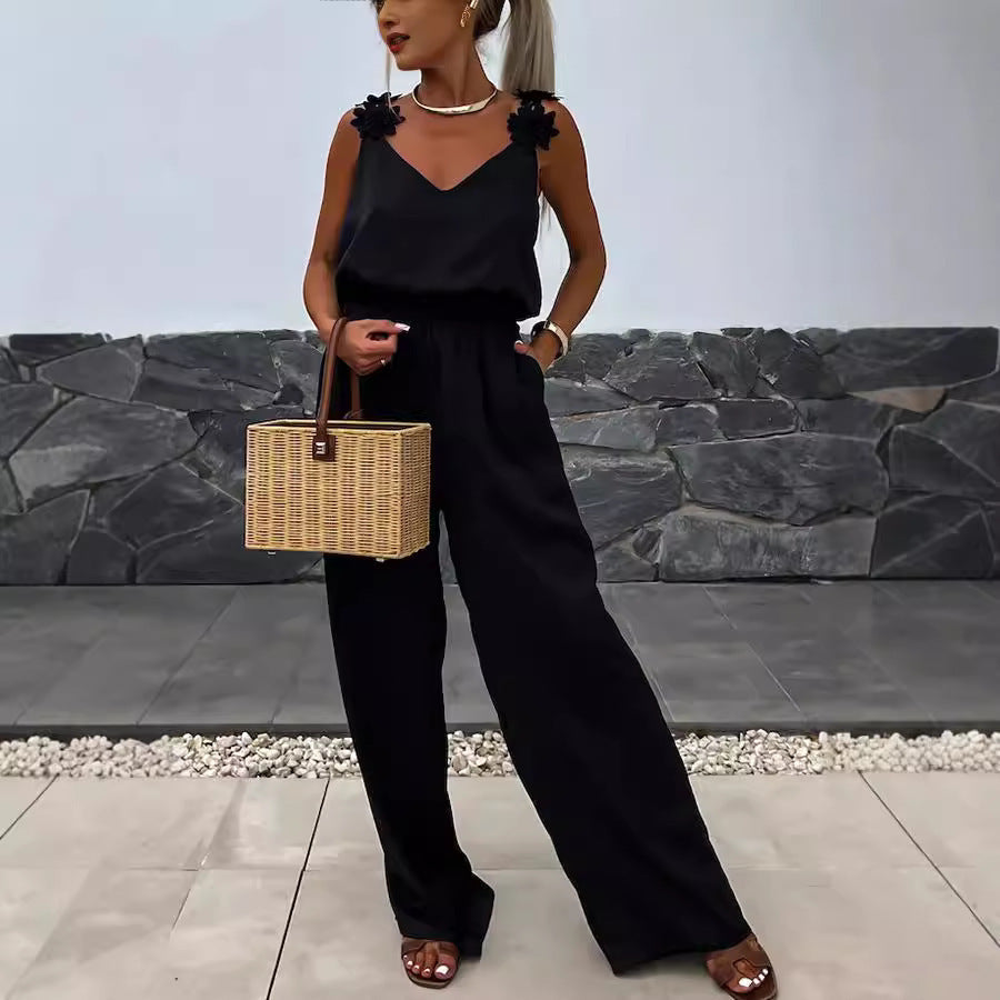 Combinaison d'Été Femme Élégante à Motifs - Jumpsuit Tendance 2025