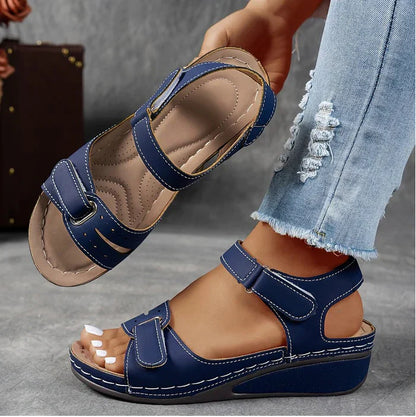 Sandales à brides pour femmes Bleu foncé